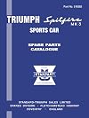 Triumph Spitfire Mk 3 Parts Catalog