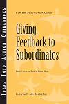 Giving Feedback to Subordinates