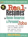Real Resumes for Human Resources and Personnel Jobs