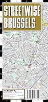 Streetwise Brussels Map - Laminated City Center Street Map of Brussels, Belgium - Folding pocket size travel map with metro map