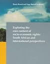 Exploring the core content of socio-economic rights : South African and international perspectives