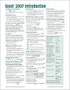 Microsoft Excel 2007 Introduction Quick Reference Guide (Cheat Sheet of Instructions, Tips & Shortcuts - Laminated Card)