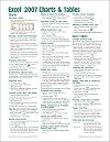 Microsoft Excel 2007 Charts & Tables Quick Reference Guide (Cheat Sheet of Instructions, Tips & Shortcuts - Laminated)
