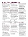 Microsoft Access 2007 Intermediate Quick Reference Guide (Cheat Sheet of Instructions, Tips & Shortcuts - Laminated)