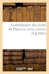 La Declaration des droits de l'homme et du citoyen de 1789