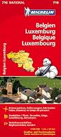 Michelin Map 716 : 1:350 000 : Belgium + Luxembourg [2012]