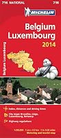 Michelin Map 716 : 1:350 000 : Belgium + Luxembourg [2014]