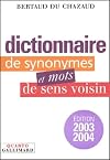 Dictionnaire de synonymes et mots de sens voisin (Quarto)