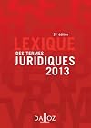 lexique termes juridiques 2013 20ed.