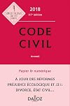 Code civil 2018, annoté - 117e éd.