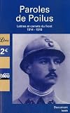 Paroles de Poilus : Lettres et carnets du front, 1914-1918