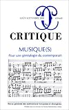 Critique: Musique(s), Pour une généalogie du contemporain