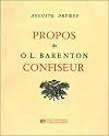 Propos de o.l. barenton, confiseur
