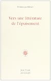 Vers une littérature de l'épuisement