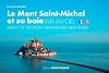 Le Mont-Saint-Michel et sa baie vus du ciel