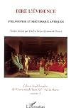Dire l'évidence: (Philosophie et rhétorique antiques)
