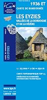 Les Eyzies / Vallées de la Dordogne et de la Vézère par IGN (Carte IGN, Top 25, 1/25 000)