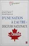 D'une nation à l'autre : discours nationaux au Canada