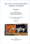 ET C'EST LA FIN POUR QUOY SOMMES ENSEMBLE