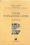 Cours d'epigraphie latine