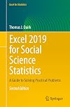 Excel 2019 for Social Science Statistics: A Guide to Solving Practical Problems (Excel for Statistics)