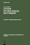 Hittite Etymological Dictionary, Volume 5: Words Beginning With L; Indices to Volumes 1-5