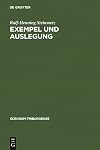 Exempel und auslegung : studien zu den "Sieben weisen Meistern"