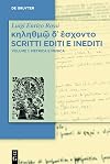 κηληθμῷ δ᾽ ἔσχοντο Scritti editi e inediti: Vol. 1: Metrica e Musica (Luigi Enrico Rossi: κηληθμῷ δ᾽ ἔσχοντο / Raccolta di scritti e inediti)