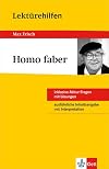 Klett Lektürehilfen Homo faber: für Oberstufe und Abitur