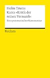 Kants "Kritik der reinen Vernunft". Ein systematischer Kommentar