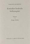 Römisches Strafrecht, Stellenregister