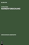 Namenforschung : eine einführung in die onomastik