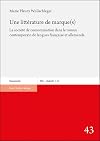 Une littérature de marque(s) la société de consommation dans le roman contemporain de langues française et allemande