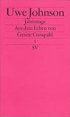 Anniversaries I: From the Life of Gesine Cresspahl. August 1967 - December 1967