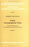 Greek lexicographical notes : a critical supplement to the Greek-English lexicon of Liddell-Scott-Jones : second series