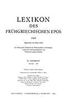 Lexikon des frühgriechischen Epos : LfgrE
