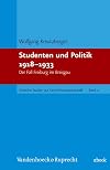 Studenten und Politik 1918-1933 der Fall Freiburg im Breisgau
