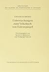 Untersuchungen zum Volksbuch von Eulenspiegel