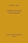Uniqueness Theorems in Linear Elasticity (Springer Tracts in Natural Philosophy)