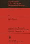 Approximate stochastic behavior of n-server service systems with large n