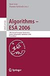 Algorithms - ESA 2006: 14th Annual European Symposium, Zurich, Switzerland, September 11-13, 2006, Proceedings (Lecture Notes in Computer Science)