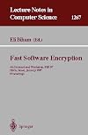 Fast Software Encryption: 4th International Workshop, Haifa, Israel
