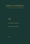 Gmelins Handbuch der Anorganischen Chemie (Gmelin Handbook of Inorganic Chemistry). System-Nr. 44: Thorium. Th. Thorium Suppl. Vol. C 3: Compounds with Nitrogen