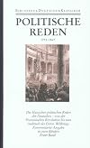 Politische Reden in vier Bänden: Band I: 1792-1867