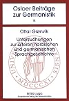 Untersuchungen zur älteren nordischen und germanischen Sprachgeschichte