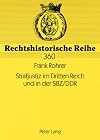 Strafjustiz im Dritten Reich und in der SBZ/DDR: Die personelle und organisatorische Neuordnung des Justizapparates in den totalitären Diktaturen ... die Rechtsprechung zum politischen Strafrecht
