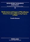 Performance and Impact of Microfinance: Evidence from Joint Liability Lending Programs in Malawi