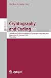 Cryptography and Coding 12th IMA International Conference, IMACC 2009, Cirencester, UK, December 15-17, 2009, Proceedings