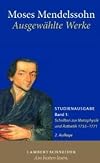 Ausgewählte Werke. Band1, Schriften zur Metaphysik und Ästhetik 1755-1771