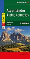 Freytag & Berndt : Road Map : Alpine countries {1:500 000}